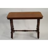 A 19th century mahogany side table