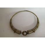 A metal tribal collar