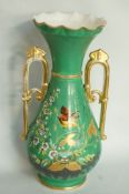 A 20th century decorative painted vase,