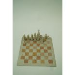 A complete hardstone chess set