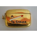 A 20th century brass " A Match To Strike