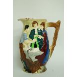 A Burleigh ware jug "The Runaway Marriag