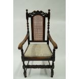 A single oak hall chair