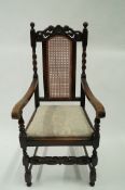 A single oak hall chair