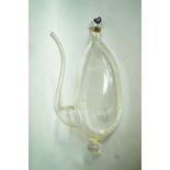 An interesting Victorian glass hanging b