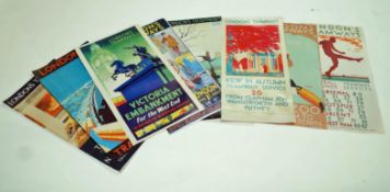 A collection of London Tramway posters