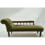 An early 20th century chaise longue