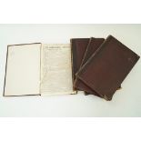 Five 19th century hard bound volumes of