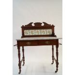 An early 20th century marble washstand