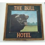 "The Bull Hotel" sign