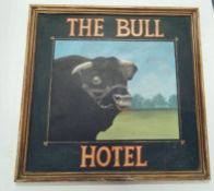 "The Bull Hotel" sign