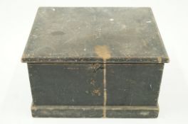 A painted pine box