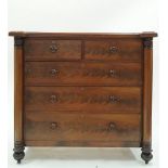 A Victorian mahogany chest of drawers