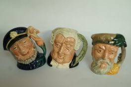 Three Royal Doulton miniature character
