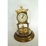 An anniversary clock, disc pendulum