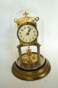An anniversary clock, disc pendulum