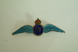 An RAF sweetheart brooch, in enamelled m
