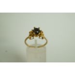 A single stone 9 carat gold ring, Gem TV