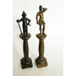 Two small 20th century bronze figures