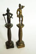 Two small 20th century bronze figures