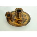 A 19th century Tunbridge Ware candlestic