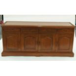 A large modern rosewood sideboard