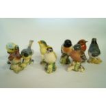 A collection of Beswick birds