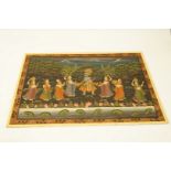 A large 20th century Indian painting on