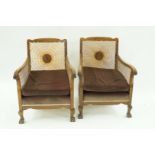 A three piece Bergere suite