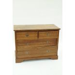 An Edwardian chest of drawers