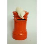 A Beswick post box with cat