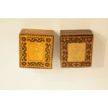 Two small Tunbridge Ware boxes