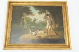 A pair of early 19th century oil on canv