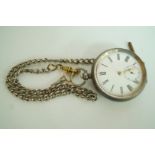 Anonymous, an open faced pocket watch, t