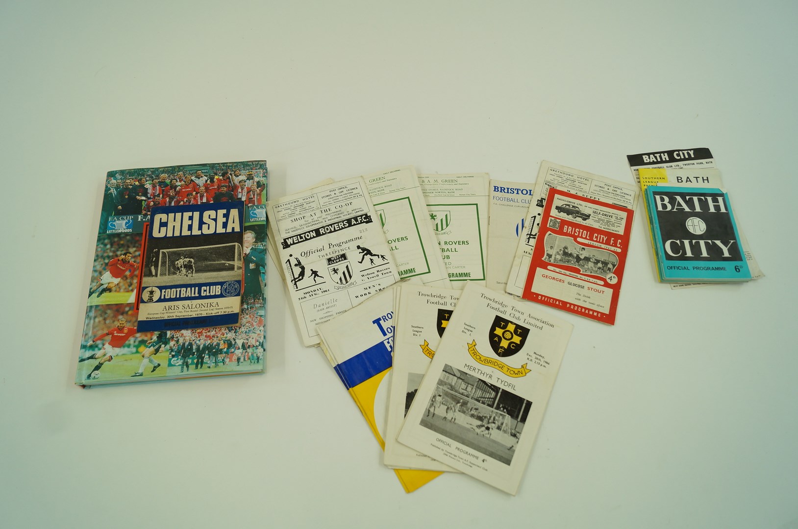 A collection of football programmes incl