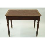 A 20th century mahogany side table with