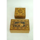 Two small Tunbridge Ware boxes