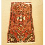 A small red and blue, Zanjan rug
