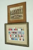 Rugby team photograph and framed picture