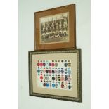 Rugby team photograph and framed picture