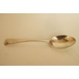 A silver table spoon, J.Round, Sheffield 1937, old English pattern, 22 cm long,  64.7 grams