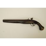 A 19th century military flintlock pistol