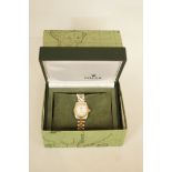 A lady's Rolex Oyster Perpetual Datejust bi-coloured Jubilee bracelet watch, the white dial with