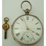 Thomas Russell & Sons, London & Liverpool, a late Victorian silver open faced pocket watch,