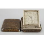 Rotary, a silver and leather covered purse watch, Glasgow import marks for 1931, 4.