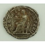 Geta  (209- 211),  A roman silver denarius of P.