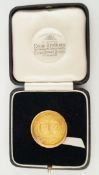 A 1927 nine carat gold Open Championship medal,
