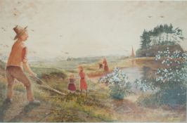 J. A. Manning
Harvest
Watercolour and bodycolour
Signed and dated 1921 lower right
33cm x 50.