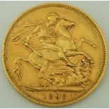 1898 Melbourne Mint gold full sovereign
