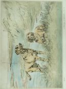 Henry Wilkinson
Gun dogs in a landscape
Coloured etchings,